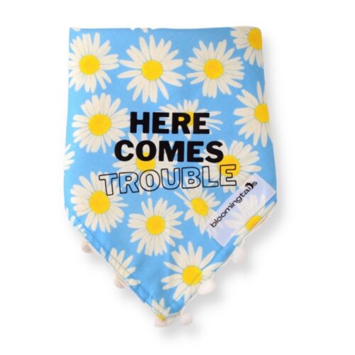 'Here Comes Trouble' Dog Bandana