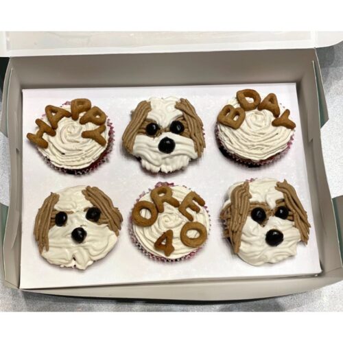 Dog Face Cupcakes