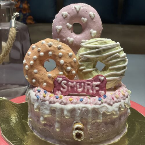 Doughnut Dog Cake