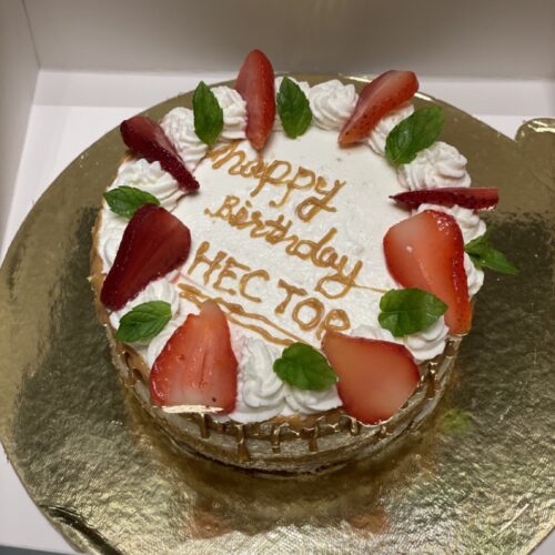 Peanut Butter Drip Dog Cake