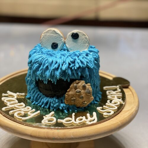 Cookie Monster Dog Cake